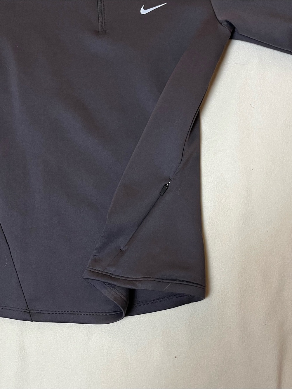 Nike Grey Therma-Fit ADV Women's Long-Sleeve Half-Zip Performance Top - Picture 5 of 12
